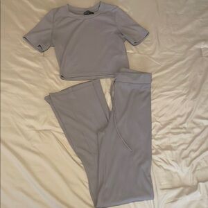 Gray Two-Piece Lounge Set